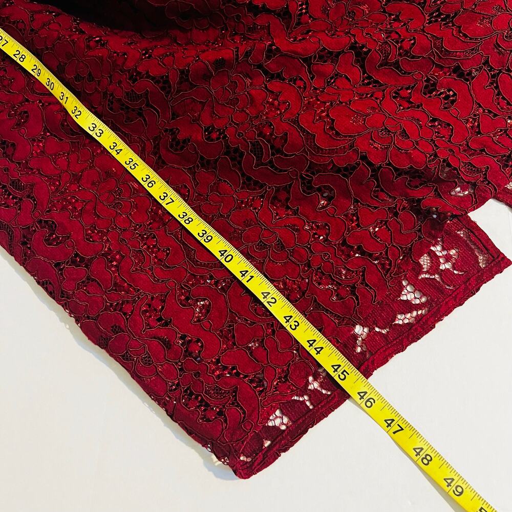 City Chic Love Lace Off Shoulder Sheath Dress Size 20 In Bordeaux - Picture 6 of 7